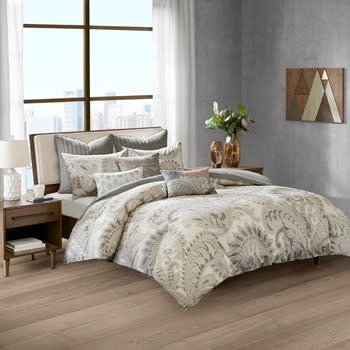 Mira 3 Piece 100 Cotton Comforter Set King Beckman S Mira 3 Piece 100 Cotton Comforter Set King