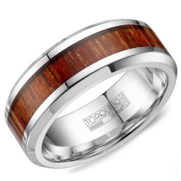 Cobalt 8mm Wood Inlay Wedding Band Size 10 Heather S Jewelry Cobalt 8mm Wood Inlay Wedding Band Size 10