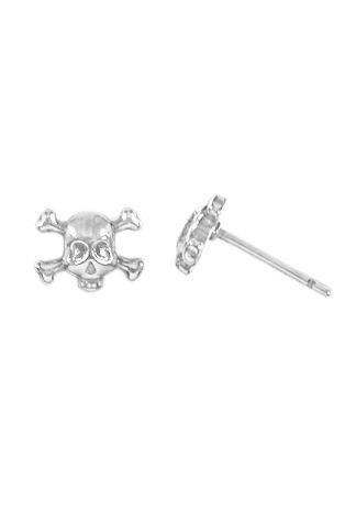 Boma Sterling Silver Skull Crossbone Post Earrings Bellaboo Boma Sterling Silver Skull Crossbone Post Earrings