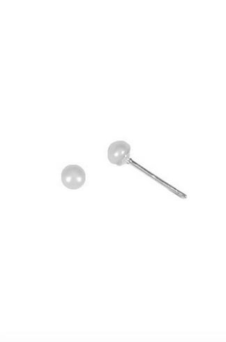 Boma Sterling Silver White Pearl Stud Earrings Bellaboo Boma Sterling Silver White Pearl Stud Earrings