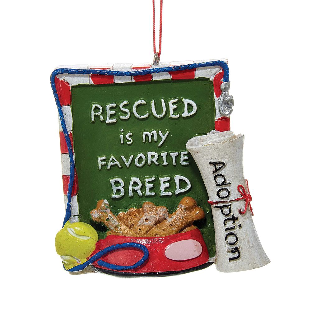 kurt adler christmas pet ornament w rescued is my favorite breed j8378 kurt adler - Kurt Adler Christmas kurt adler christmas pet ornament w rescued is my favorite breed j8378 kurt adler - Kurt Adler Christmas
