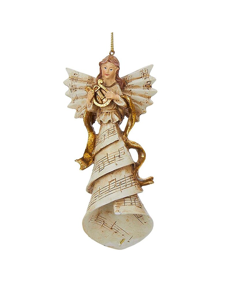 kurt adler christmas ornament angel playing musical musical instrument christmas ornaments