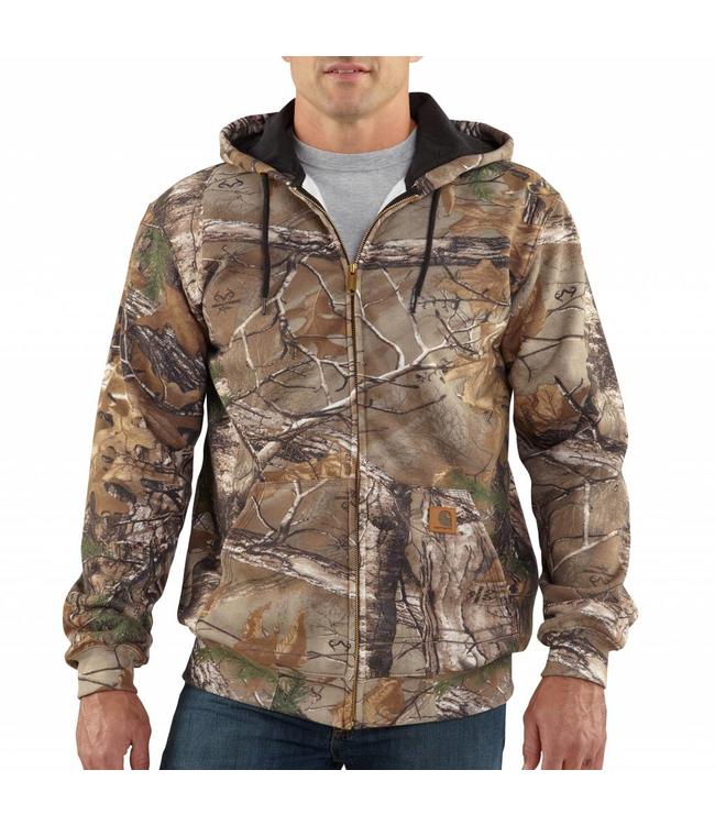 Carhartt Hooded Zip-Front Sweatshirt Midweight Realtree XTRA® Camo K289 ...