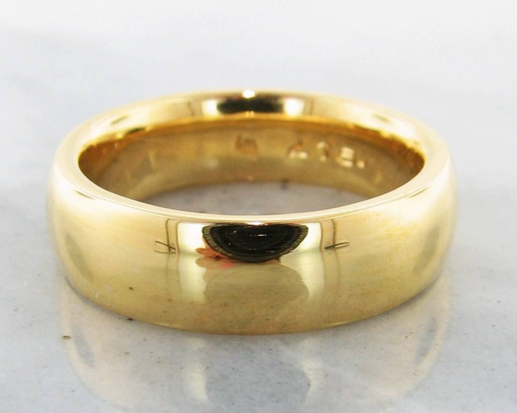 22k Yellow Gold Ring Wide Band Wexford Jewelers Sleek 22k Yellow Gold Wide Band