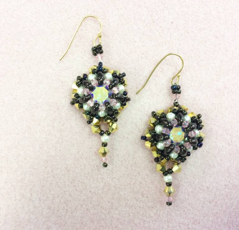 Anastasia Earrings Instructions & Materials Kit - Bloomin Beads, Etc.