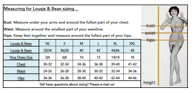 Ll Bean Womens Sizing Chart