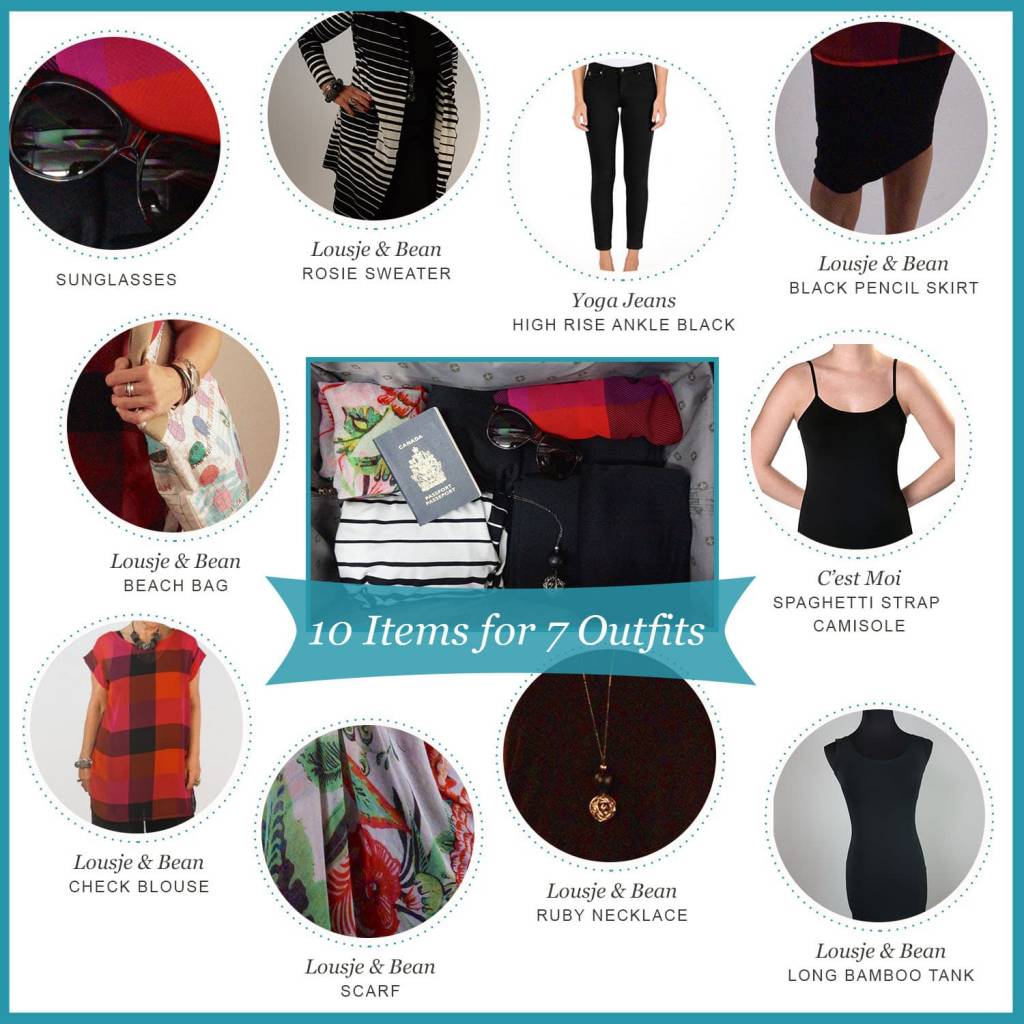 Travel Light - 7 Outfits in One Carry-On Suitcase!