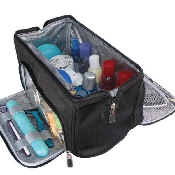 Ricardo Beverly Hills Groomer Wide Mouth Toiletry Kit R3711l Ricardo Groomer Wide Mouth Toiletry Kit R3711l Black