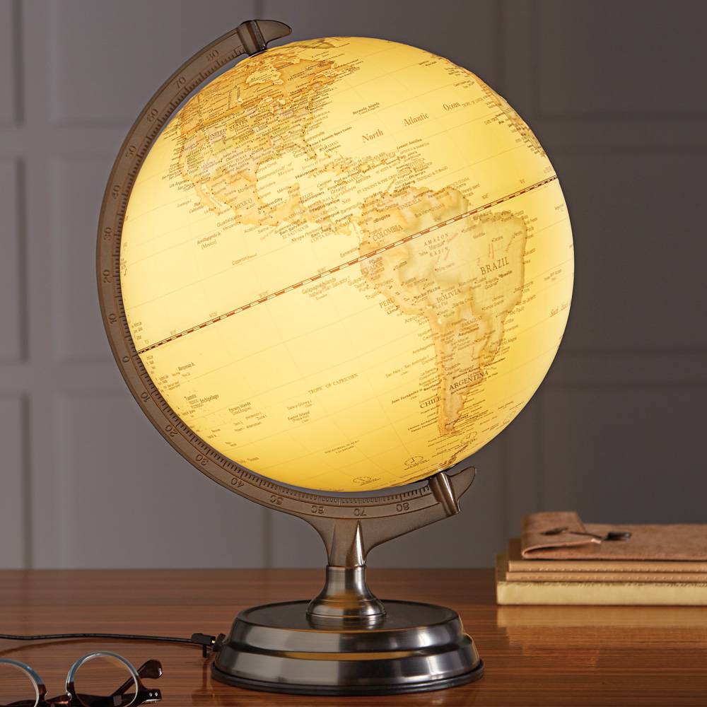 Light Up Globe W Pewter Base 910 1592 Urban Traveller Mosaic Light Up Globe W Pewter Base 910 1592