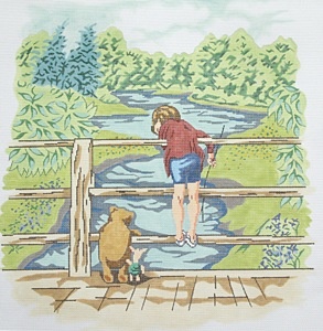 Canvas WINNIE THE POOH BRIDGE SCENE BR86 - The Needle Tree