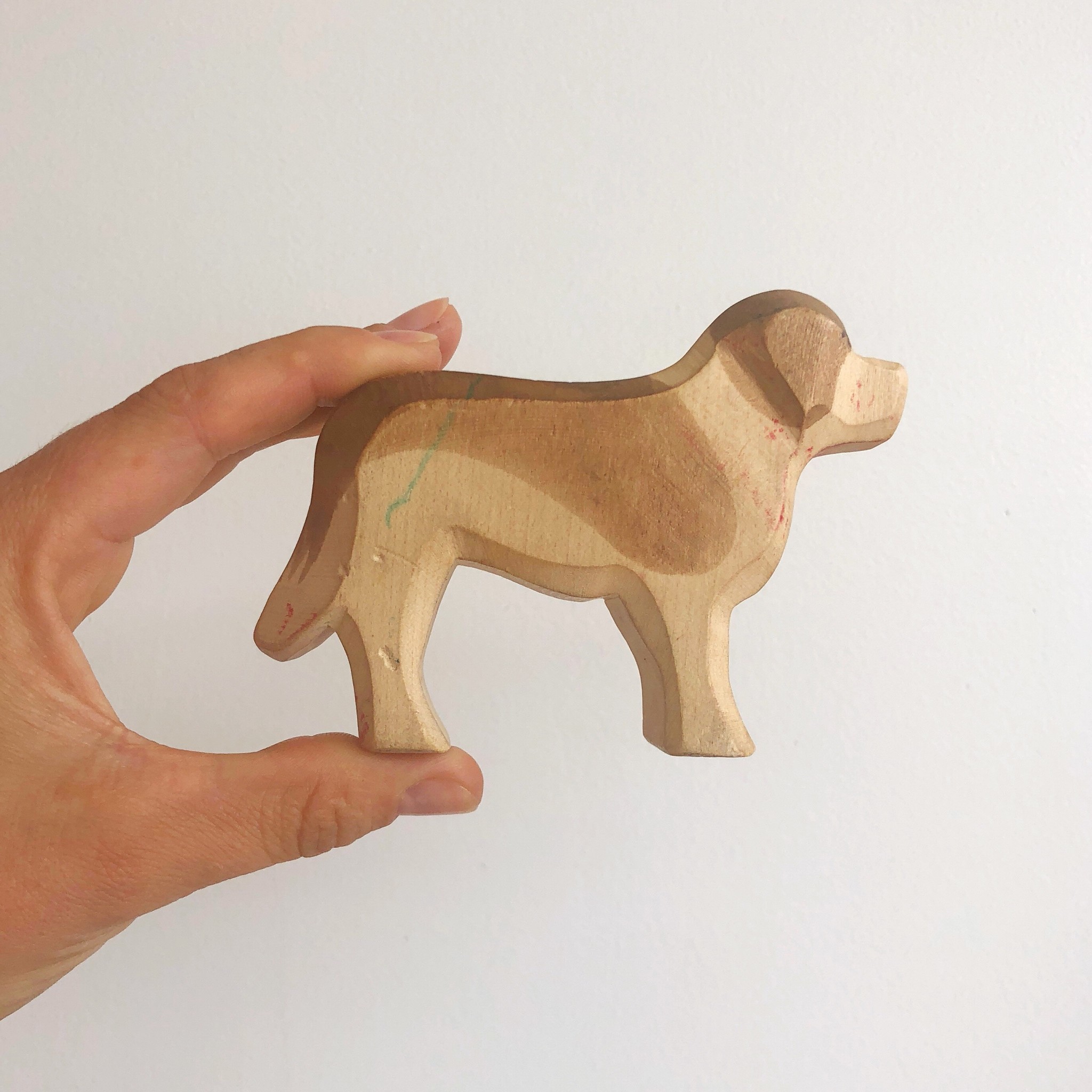 St Bernard Wooden Animal