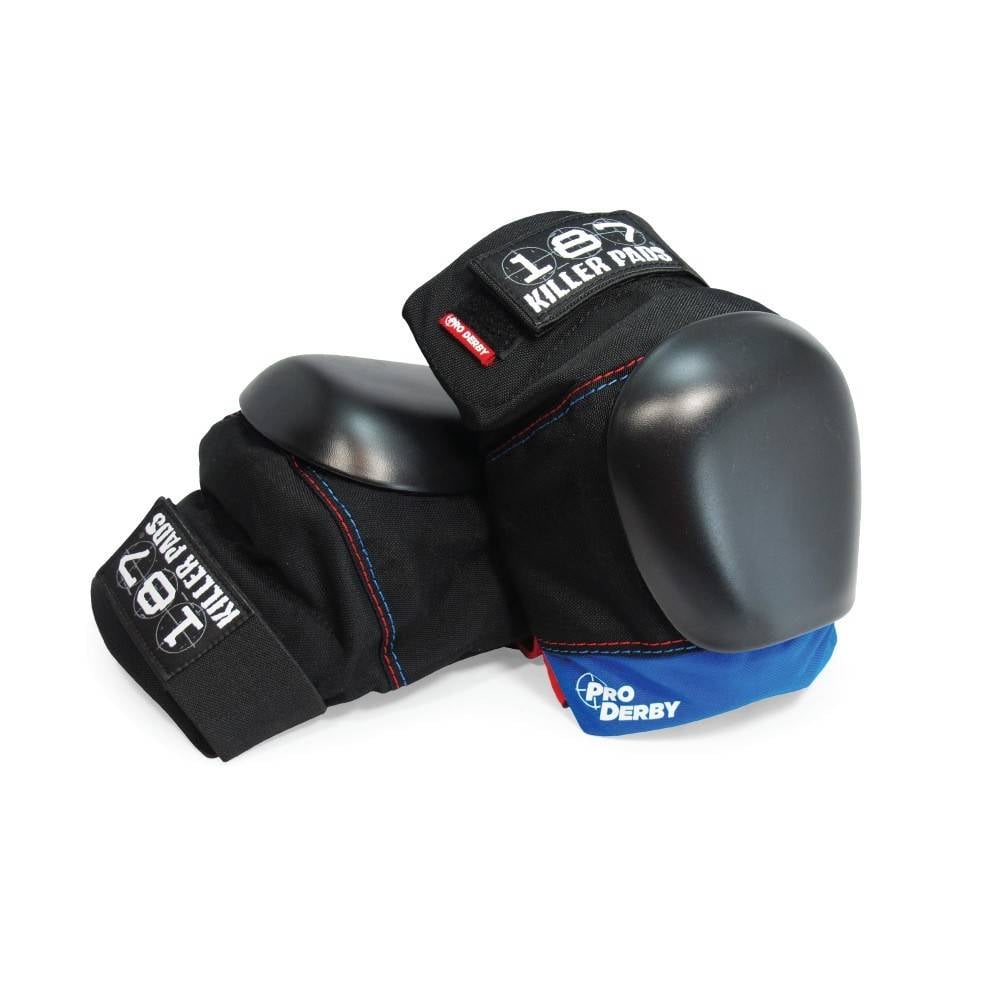 187 187 PRO DERBY KNEE PADS BLUE / BLACK Bluetile Skateboards