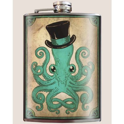 Trixie and Milo Gentleman Octopus Flask, 8 oz.
