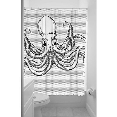 Sourpuss Octopus Shower Curtain