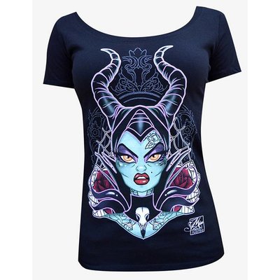 Lowbrow Art Company Mistress of Evil Scoop Neck Tee