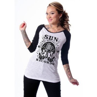 Steady Rockabilly Music Womens Raglan