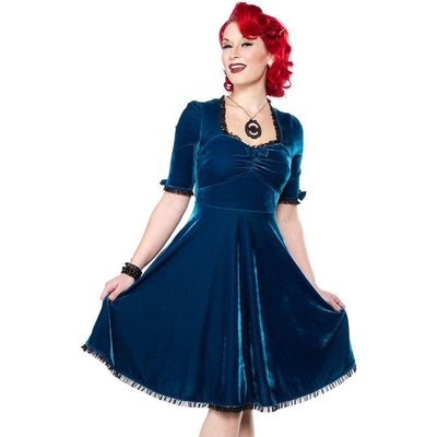 Sourpuss Velvet Vivienne Dress