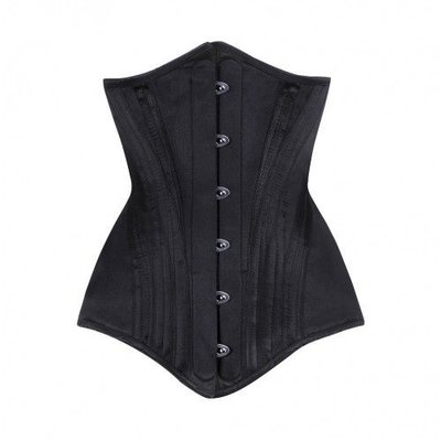 Vintage Goth Adolfo Black Satin Underbust