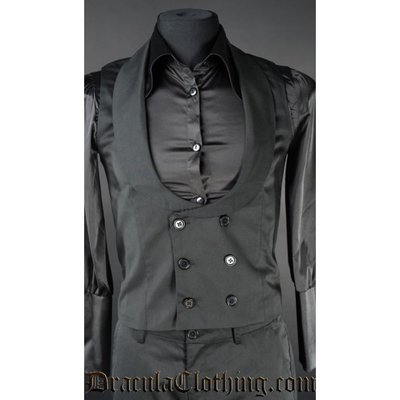 Dracula Clothing Dracula Waistcoat - Black