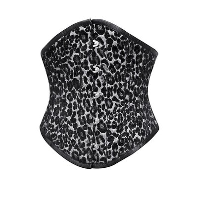 Vintage Goth Georg Leopard Brocade Cincher