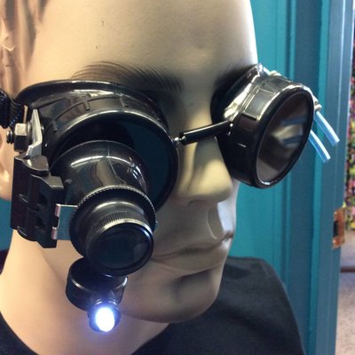 Goggles w/ 20x LED Loupe & Pressure Manifold (257)