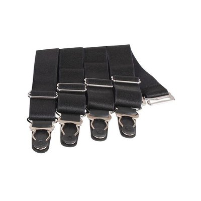 Vintage Goth Set of 4 Garter/Suspenders, Black