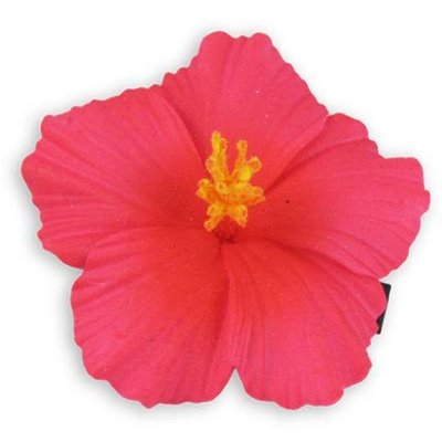 Hot Pink Small Hibiscus Clip