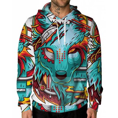 INTO THE AM Digital Wolf Unisex Hoodie