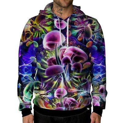 iHeartRaves Trippy Shrooms Unisex Hoodie