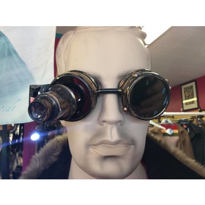 Brass Wash Goggles W/ 20x Loupe Pewter Watch Works
