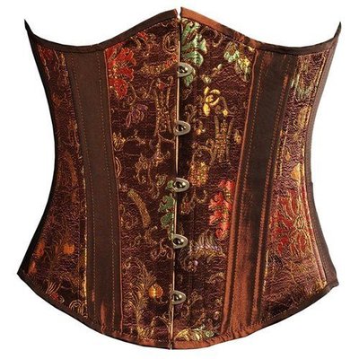 Timeless Trends Brown Chinese Brocade Underbust - 20