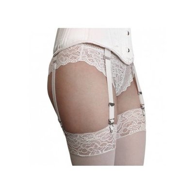 Timeless Trends White Corset Garter Strap (one)