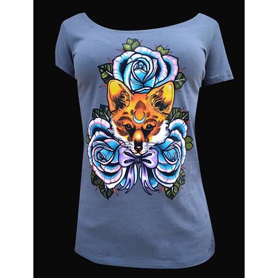 Black Market Art The Fox Women's Scoop Neck Tee
