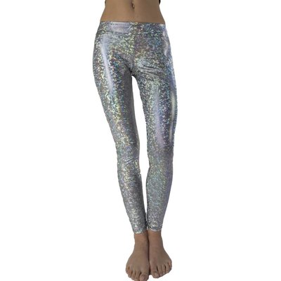 Silver Hologram Leggings