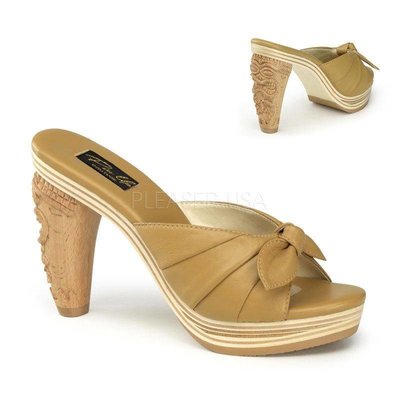 Pin-Up Couture Tiki-102 Leather Slide