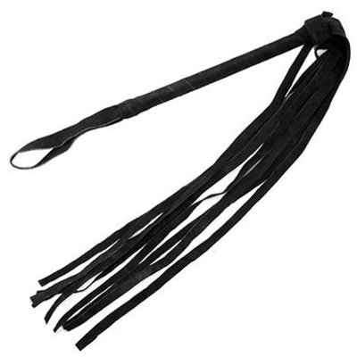 Kookie Black Suede Cat o' Nine