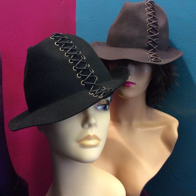 DeLux Hats Promoter Laced-up Fedora