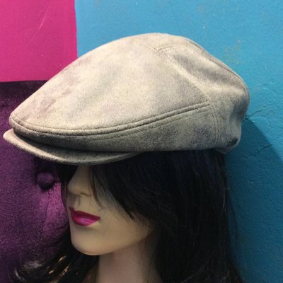 DeLux Hats Rocky Distressed Faux Leather Driver Cap