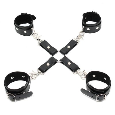 Rimba Four Point Criss Crossed Leather Hogtie