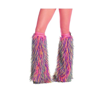 RaveWare Mixed-Color Faux Fur Boot Covers