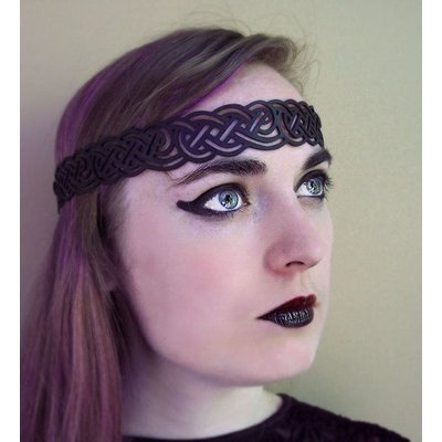 Tom Banwell Designs Celtic Knot Headwreath in Black Leather