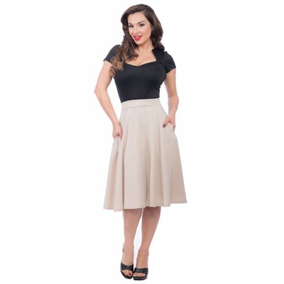 Steady Pocket High Waist Thrills Skirt in Stone