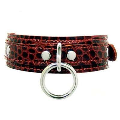 Kookie Exotic Print Halter Ring Collar
