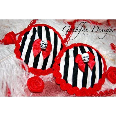Gothfox Designs Beetle Juice Pasties - S