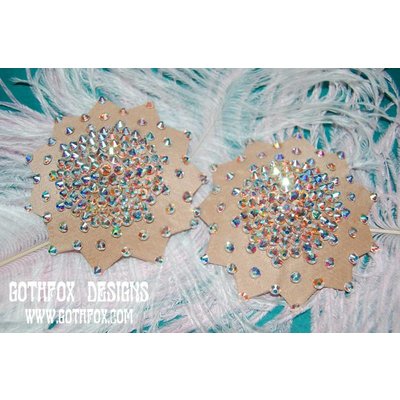 Gothfox Designs Galaxy Pasties - S