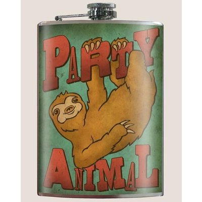 Trixie and Milo Party Animal Flask, 8 oz