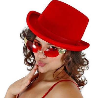 Elope Red Top Hat