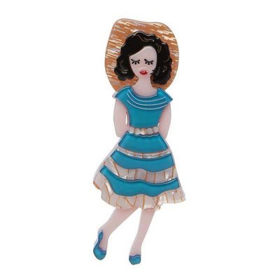 Erstwilder Rockabilly Queen Brooch