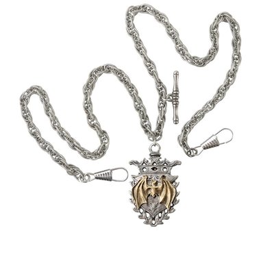 Alchemy England 1977 Magistus' Double-Albert Fob Chain