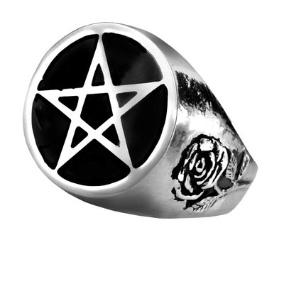 Alchemy England 1977 Roseus Pentagram Ring